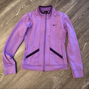 Womens Nike Dri-Fit  Zip Long Sleeve Running Top